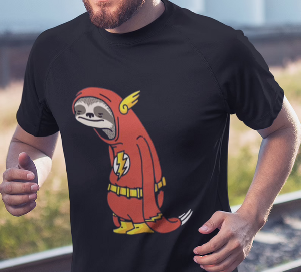 Flash Sloth Shirt Funny Running Shirt