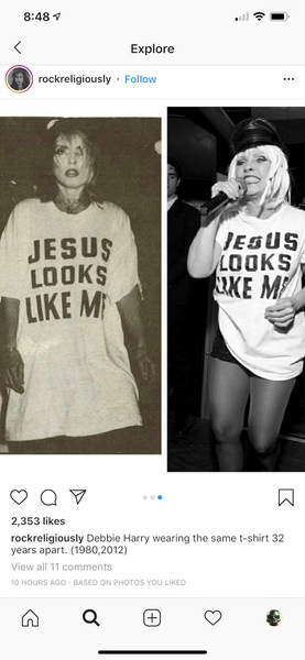 Jesus Looks Like me Debbie Harry Shirt Blondie Shirt