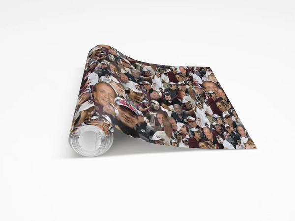 Jimbo Fisher Wrapping Paper- Custom Wrapping Paper- Jimbo Fisher Gift Wrap