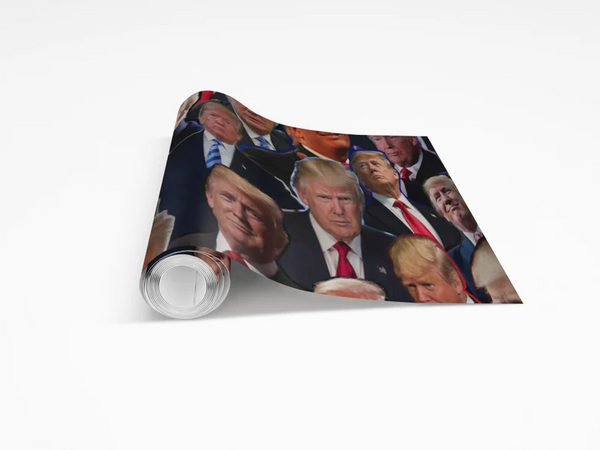 Donald Trump Wrapping Paper- Custom Wrapping Paper- Donald Trump Gift Wrap