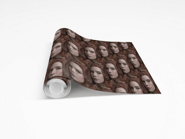 Anya Taylor Joy Wrapping Paper- Custom Wrapping Paper- Anya Taylor Joy Gift Wrap