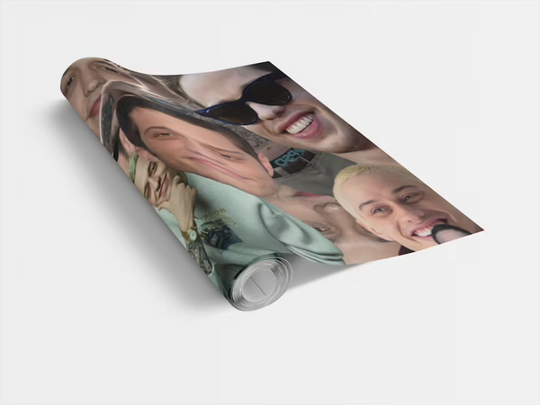 Pete Davidson Wrapping Paper- Custom Wrapping Paper- Pete Davidson Gift Wrap