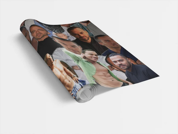 Jesse Williams Wrapping Paper- Custom Wrapping Paper- Jesse Williams Gift Wrap