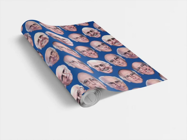 Larry David Wrapping Paper- Custom Wrapping Paper- Larry David Gift Wrap