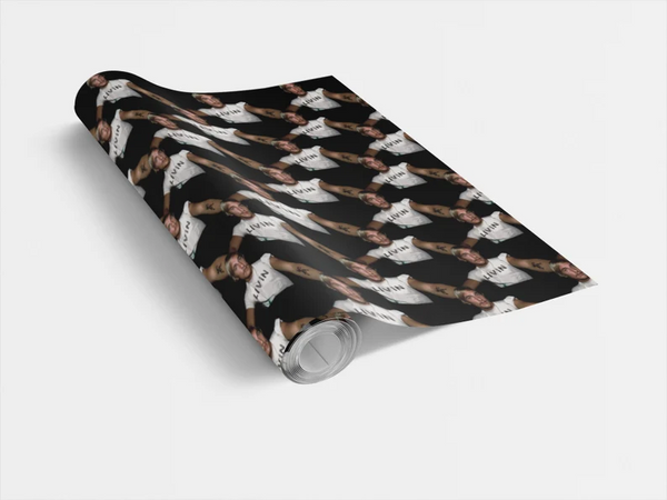 Matthew Mcconaughey LIVIN Wrapping Paper- Custom Wrapping Paper- Matthew Mcconaughey Gift Wrap