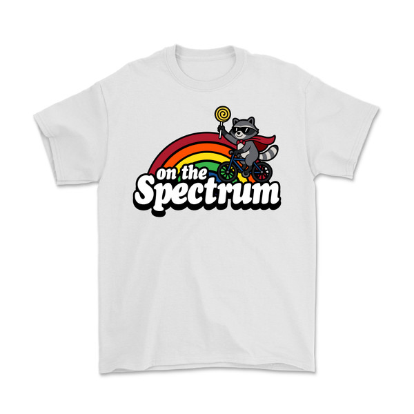 On the Spectrum Raccoon T-Shirt