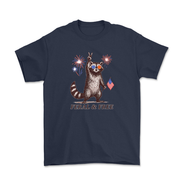 Feral & Free, American Raccoon T-Shirt