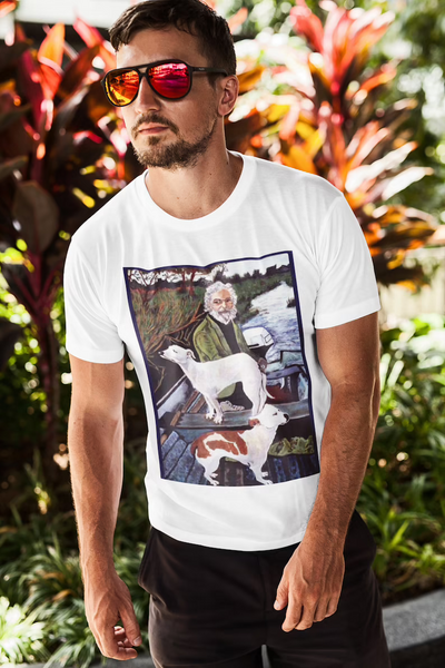 Did Tommy tell you about my painting?

This T-Shirt is printed on a Gildan 5000 T-Shirt. I use high-quality water-based Eco friendly inks that give high print resistance and color saturation. Because of the high ink density and quality, they stay on your T-shirt for a long time without fading.

Unisex T-SHIRT SIZE CHART:
Sizes in inches & centimeters (Width* Length*)
-----------------------------------------------------------------
SMALL - 19.5 in (50.0 cm) - 27.0 in (69.0 cm)
MEDIUM - 20.8 in (53.0 cm) - 27.9 in (71.0 cm)
LARGE - 22.0 in (56.0 cm) - 28.7 in (73.0 cm)
X-LARGE - 23.2 in (59.0 cm) - 29.5 in (75.0 cm)
XX-LARGE - 25.5 in (65.0 cm) - 31.0 in (79.0 cm)
-----------------------------------------------------------------
*NOTE: Size Tolerance +/- 2 cm

T-SHIRT & GARMENT CARE:
Washing: Wash inside out with cold water with similar colors using a gentle cycle!
Drying: Tumble dry low or hang-dry!