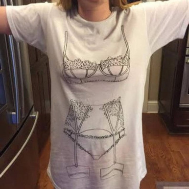 Funny Ladies Lingerie Shirt