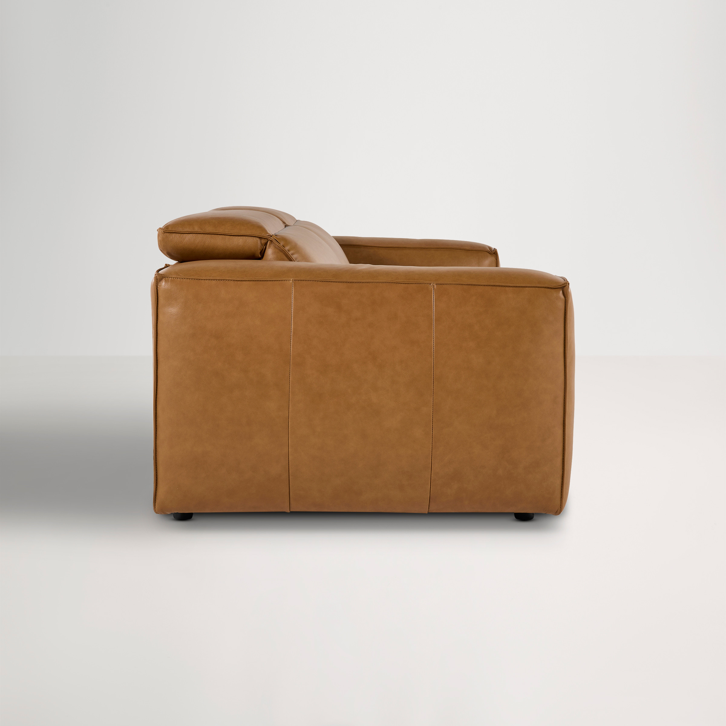 a brown leather chair