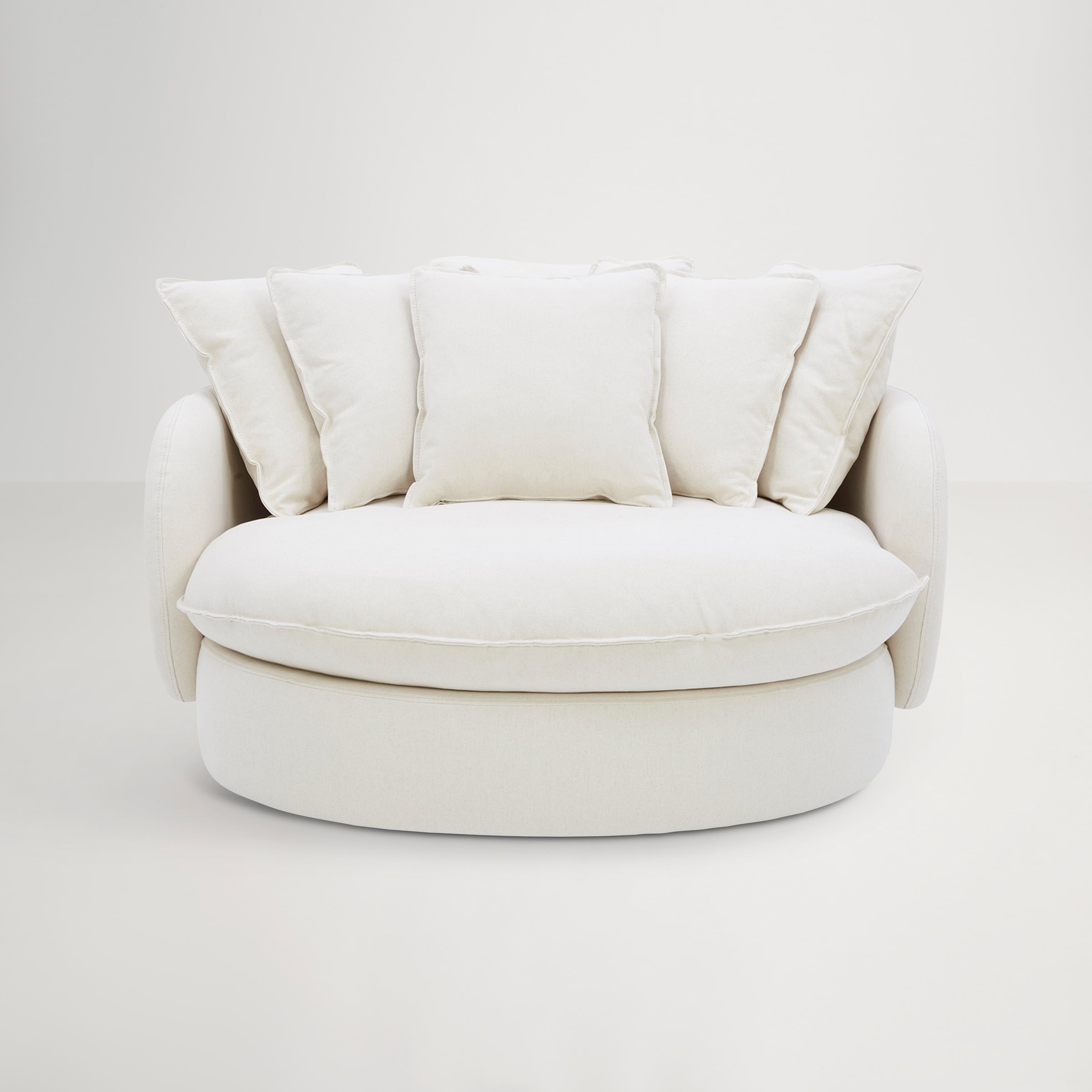 Cocoon Swivel Chair - Florence Natural
