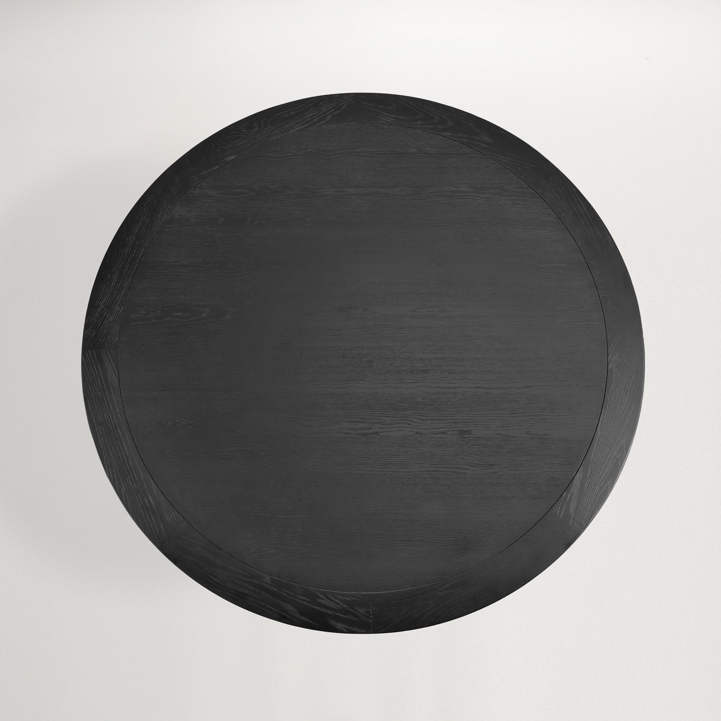 a black circular object