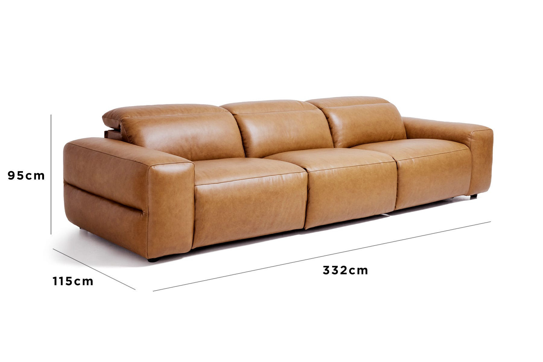 a brown leather couch