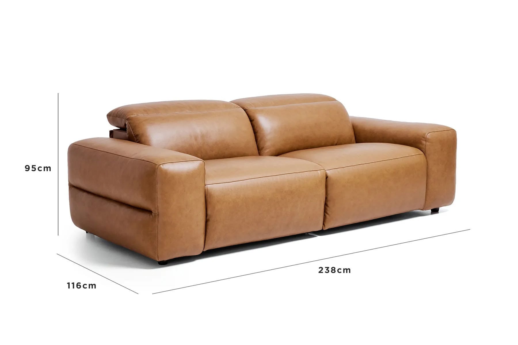 a brown leather couch