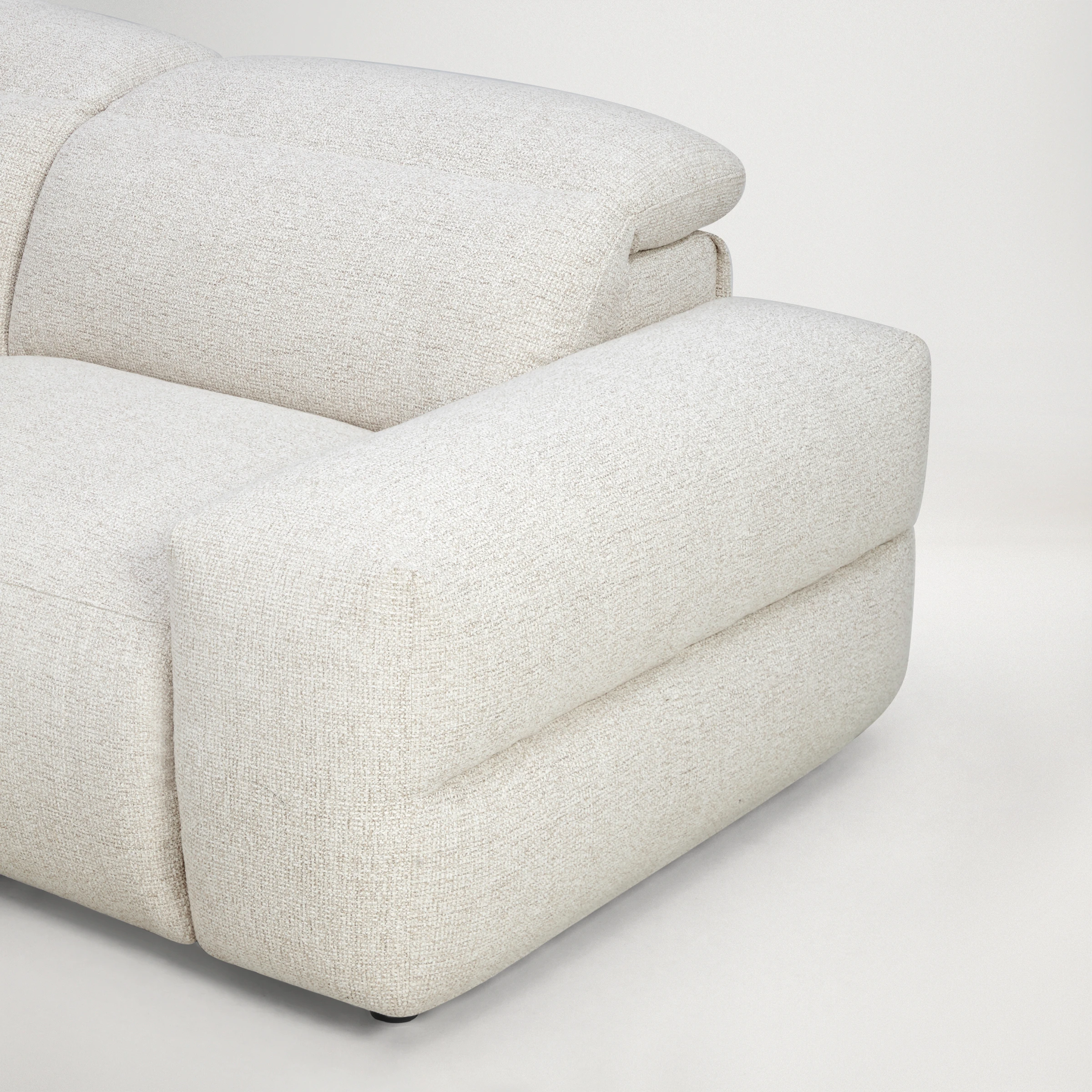 a white pillow on a white surface