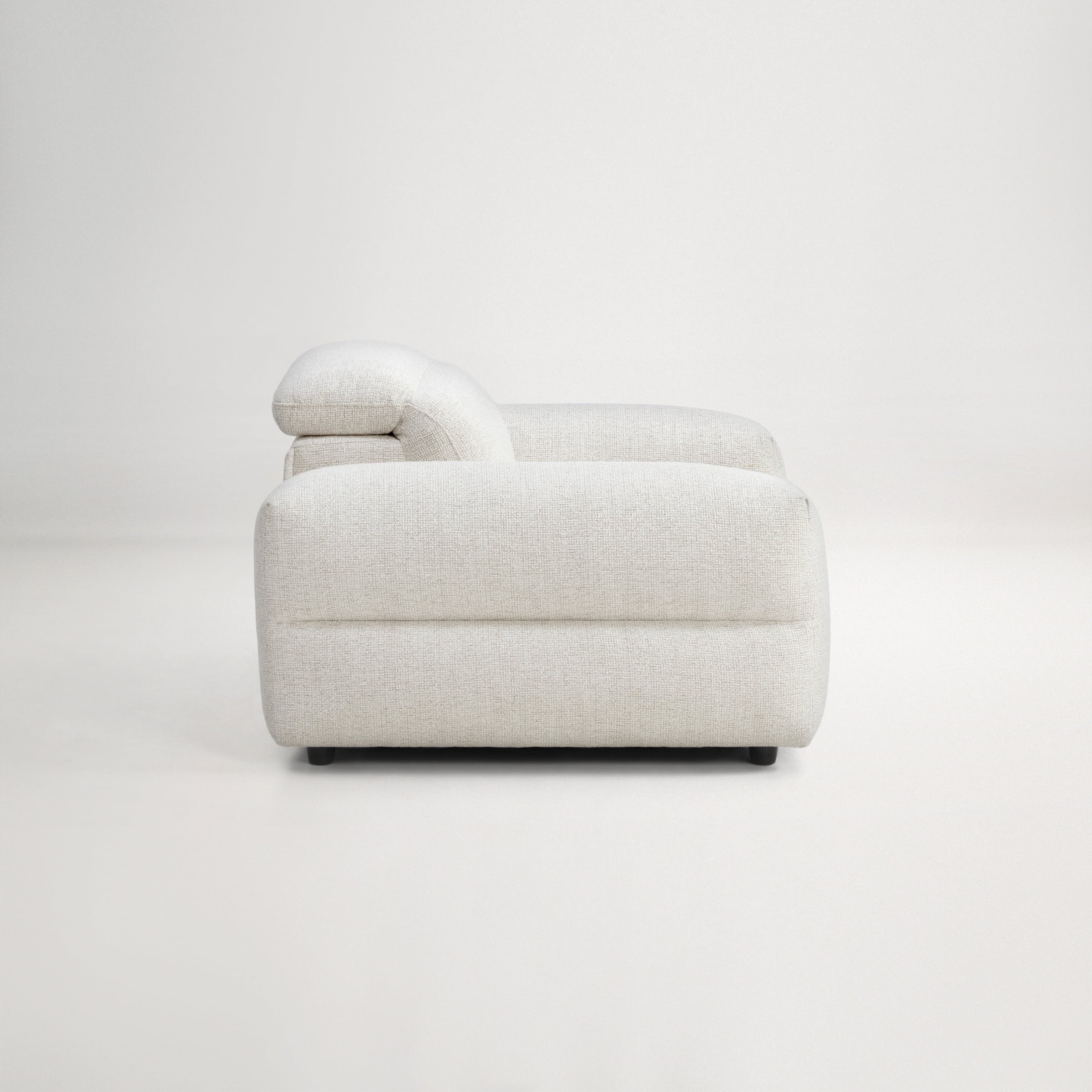 a white and grey pillow