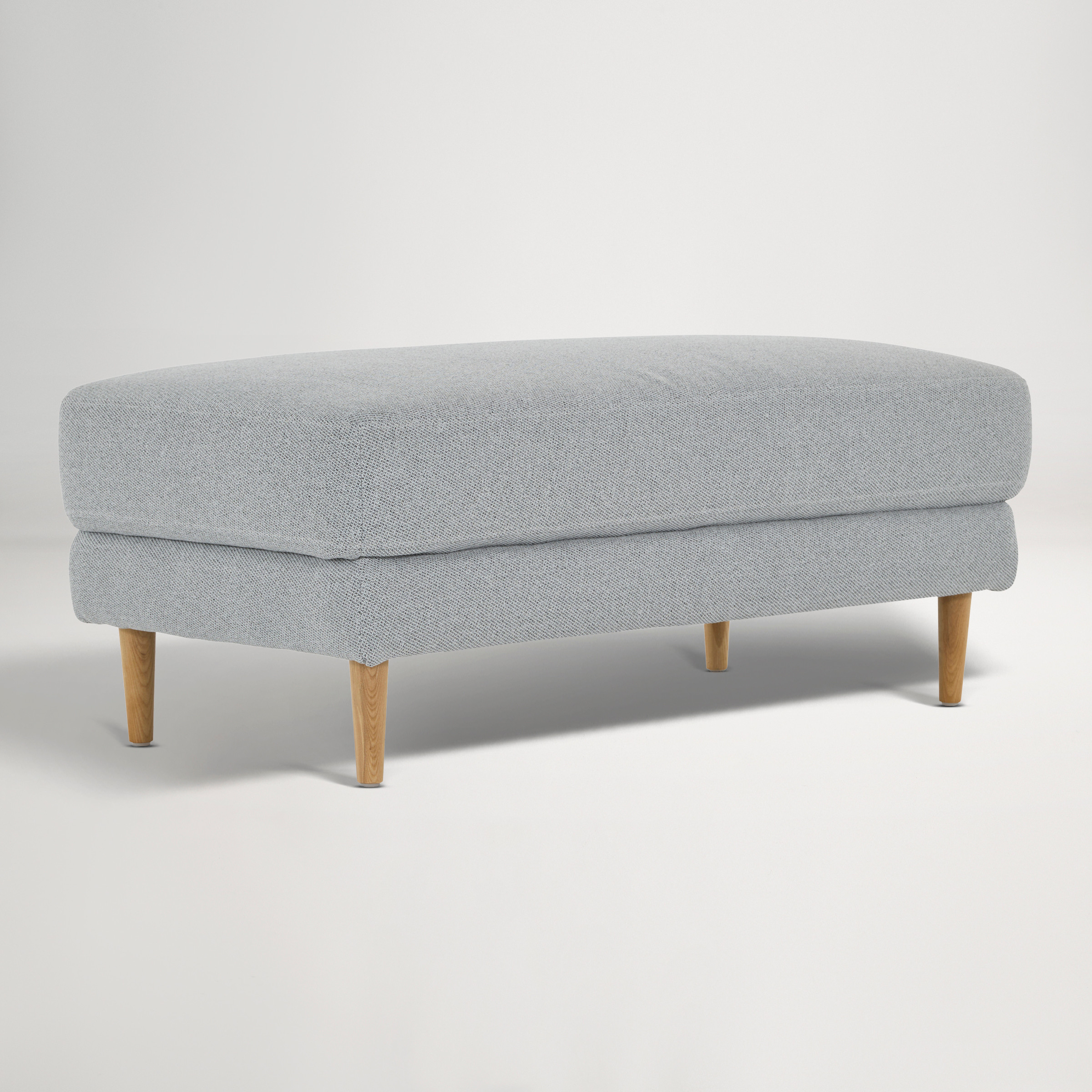Lisa Ottoman | Jazz Grey - Lounge Lovers