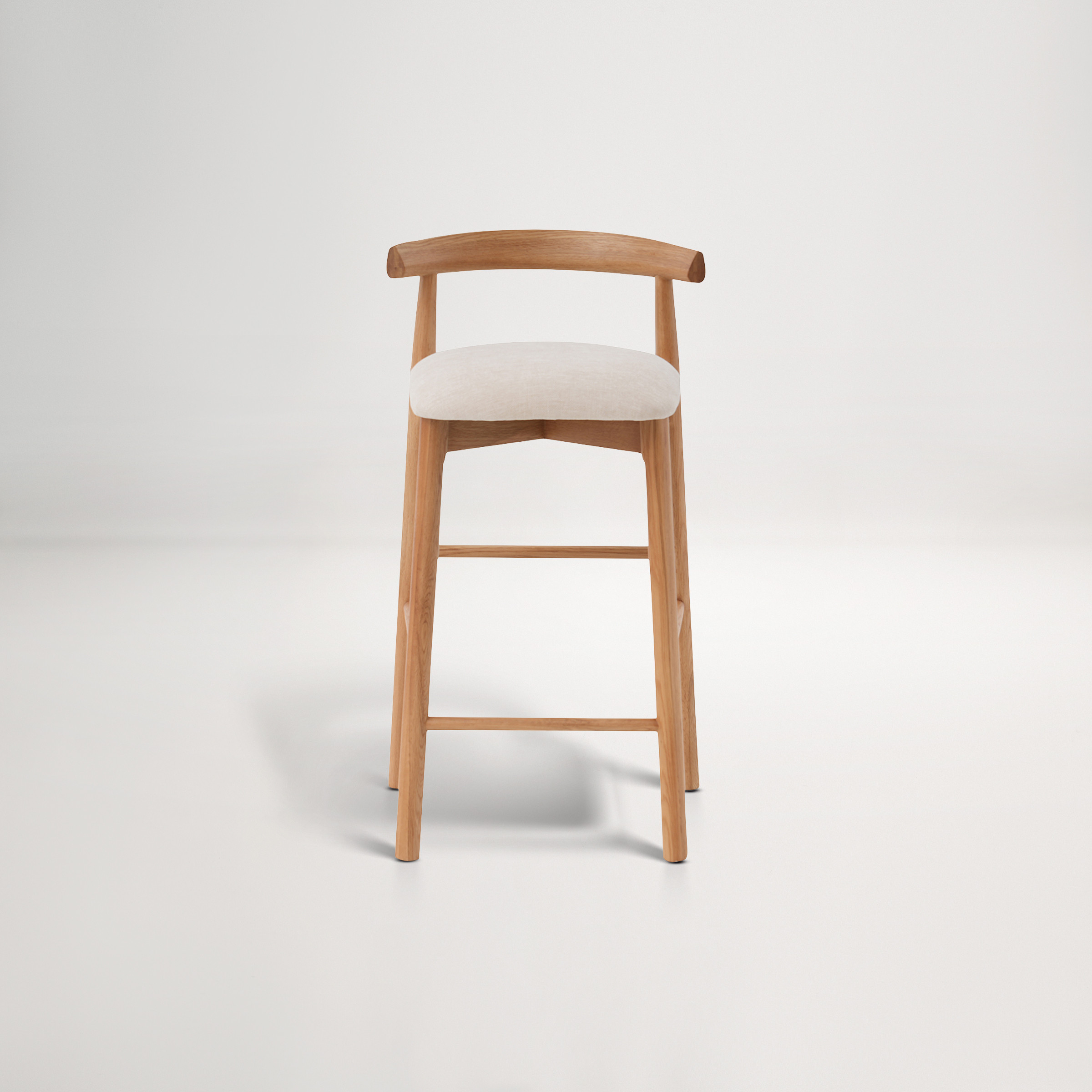 Ollie Bar Stool - Oak/Natural