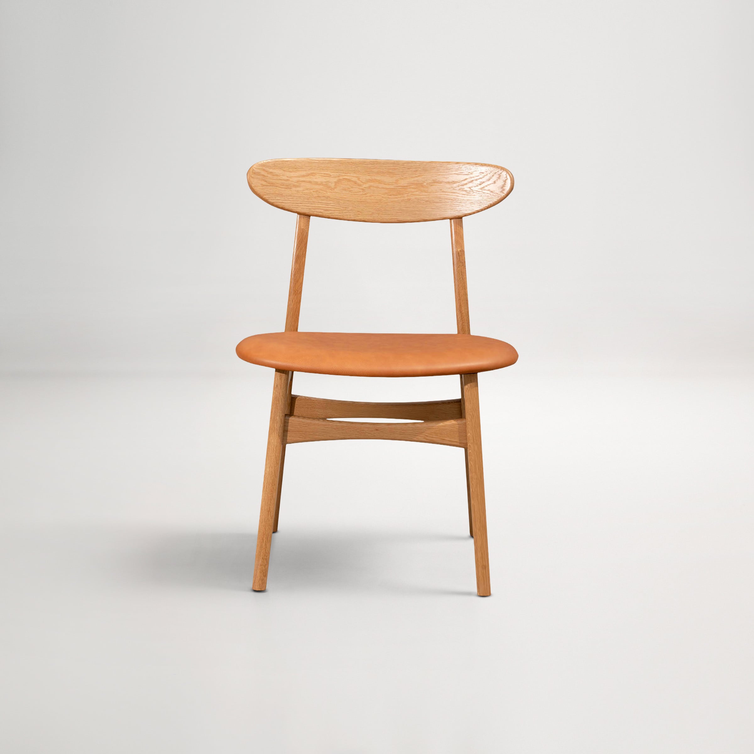 Oskar Dining Chair - Oak/Tan Leather