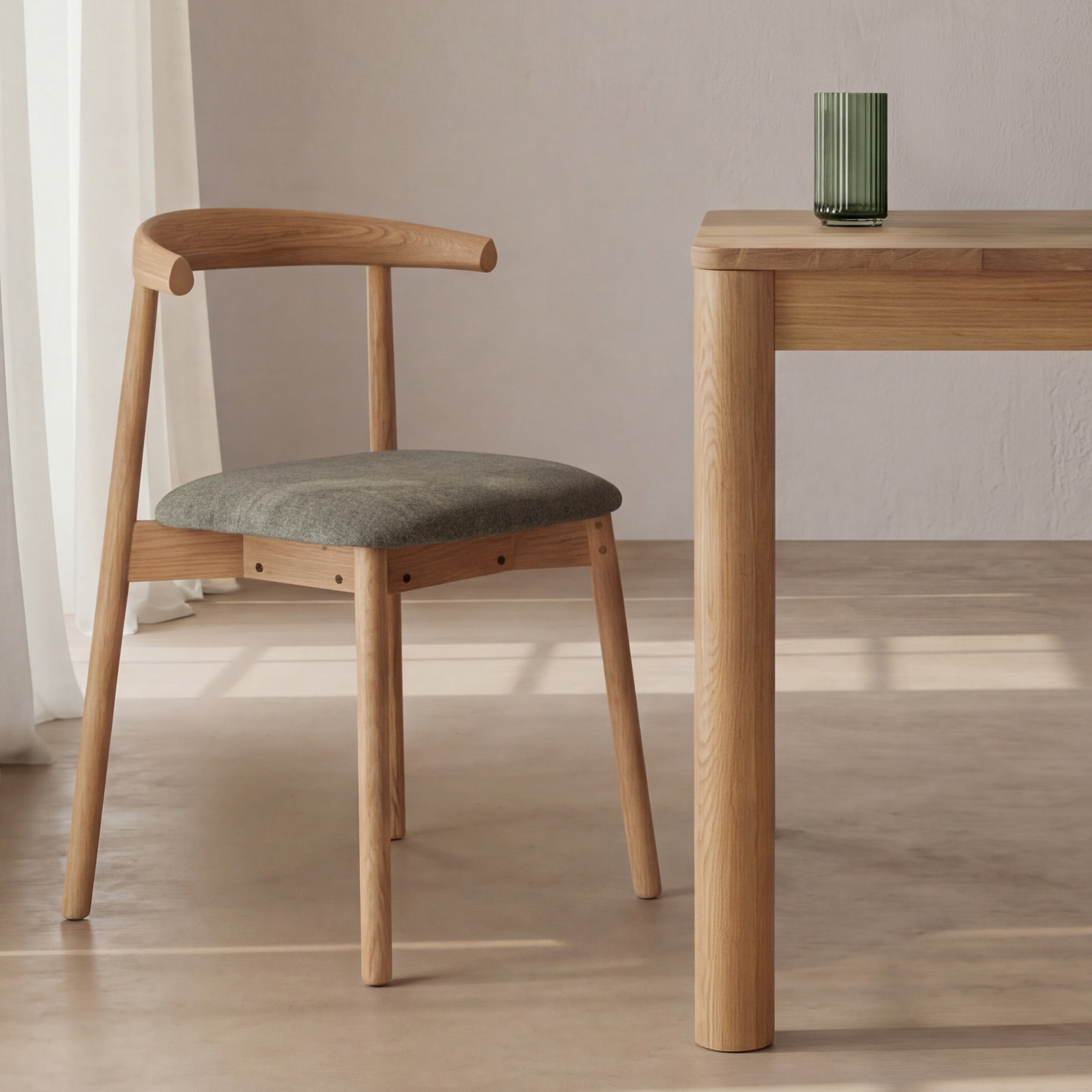 a chair and a table