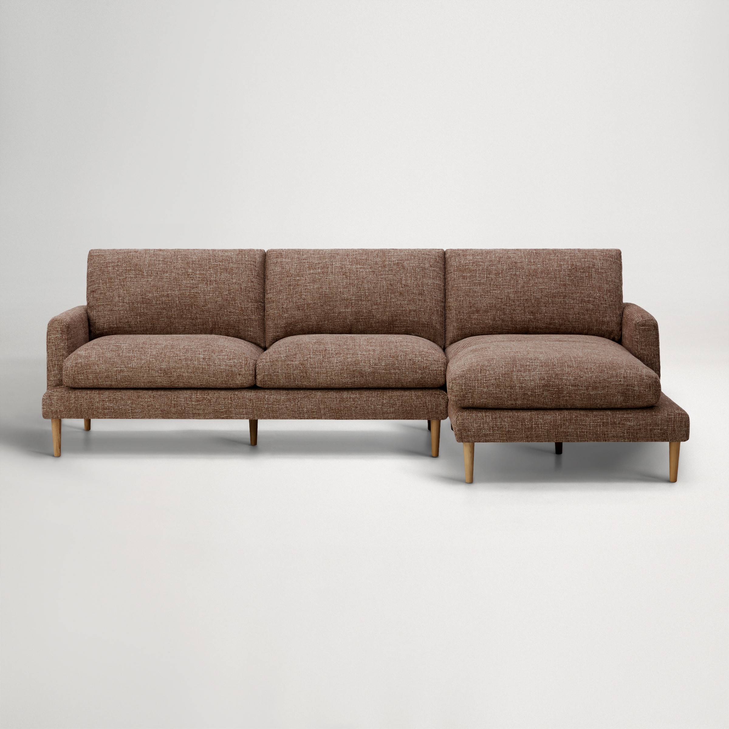 Tilly Right Chaise Sofa - Panama Rust