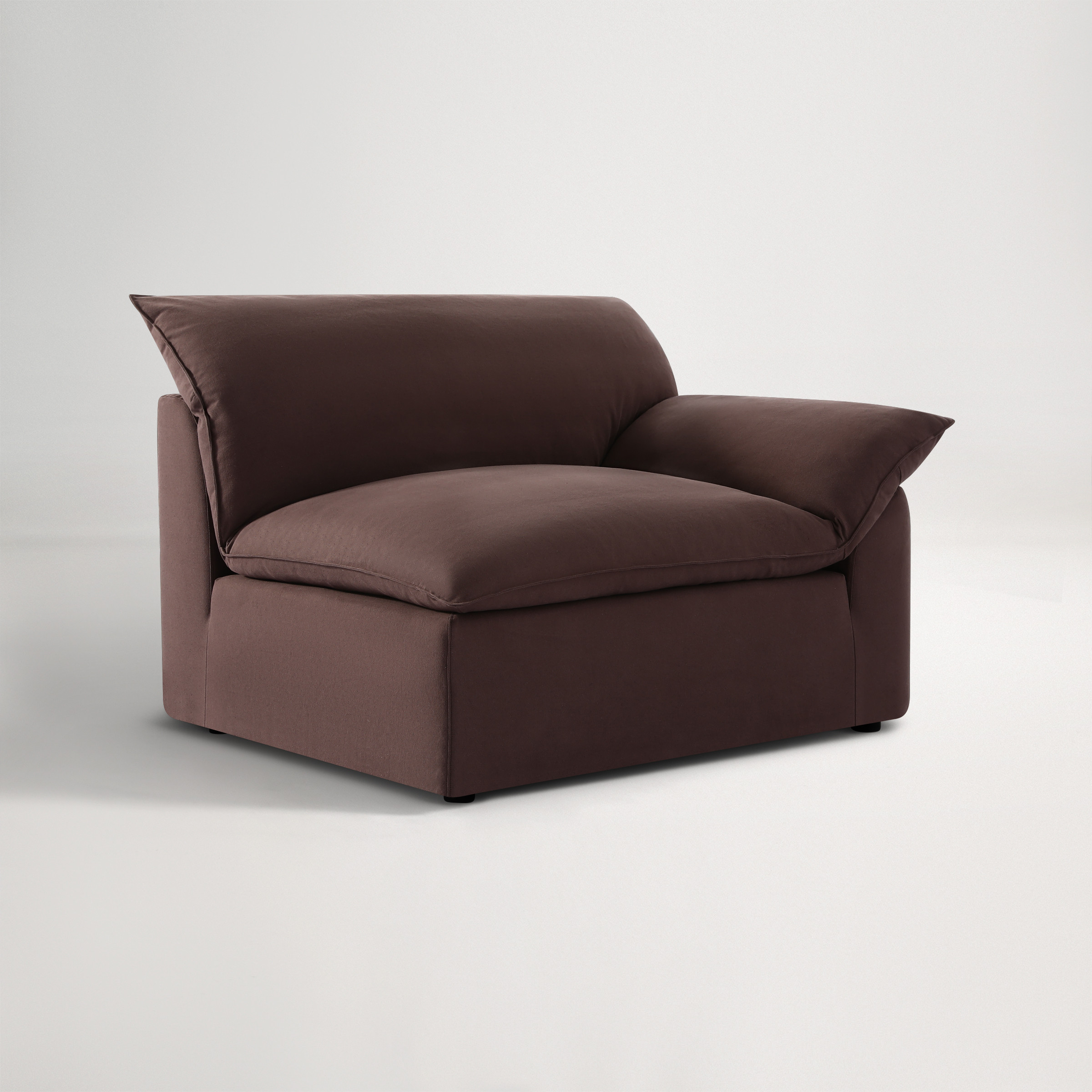 a brown leather couch