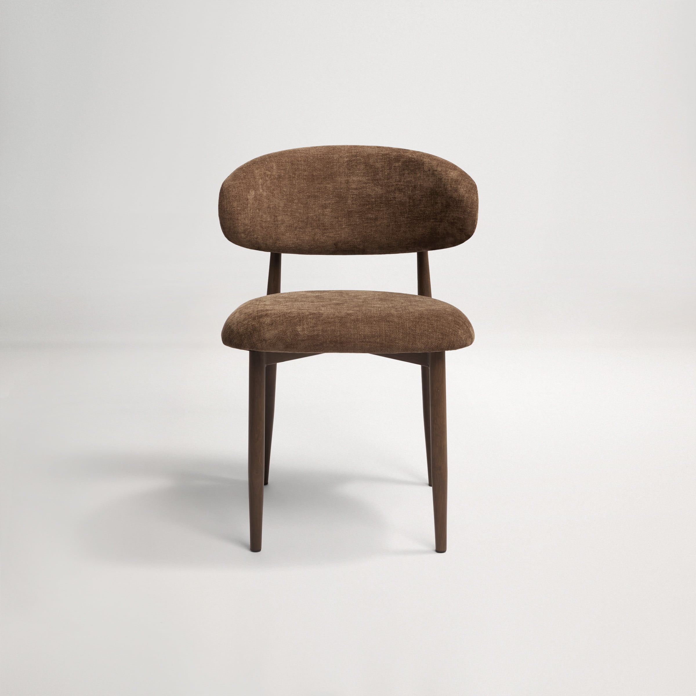 Elio Dining Chair - Walnut/Chocolate