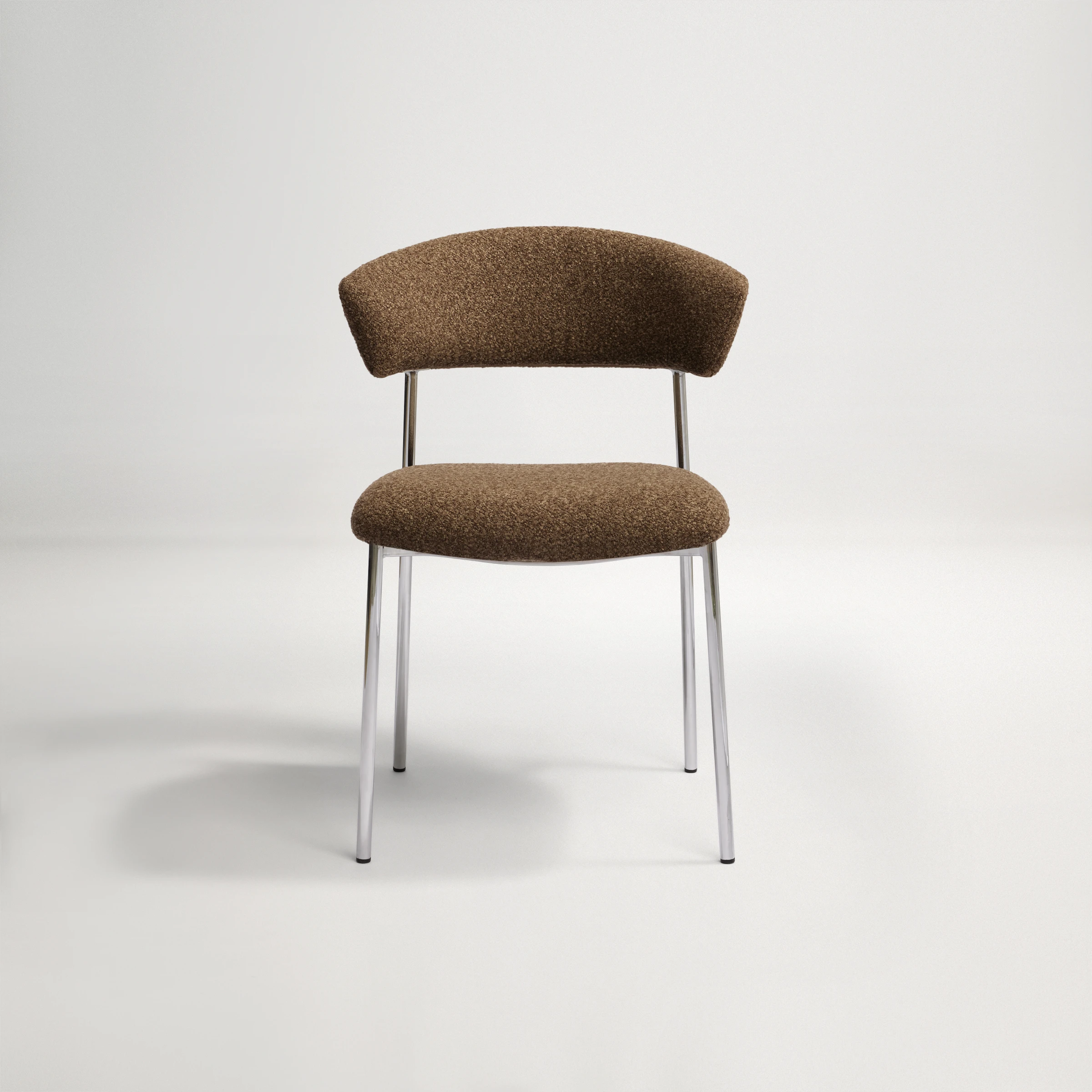 Mercer Dining Chair - Chrome/ Chocolate