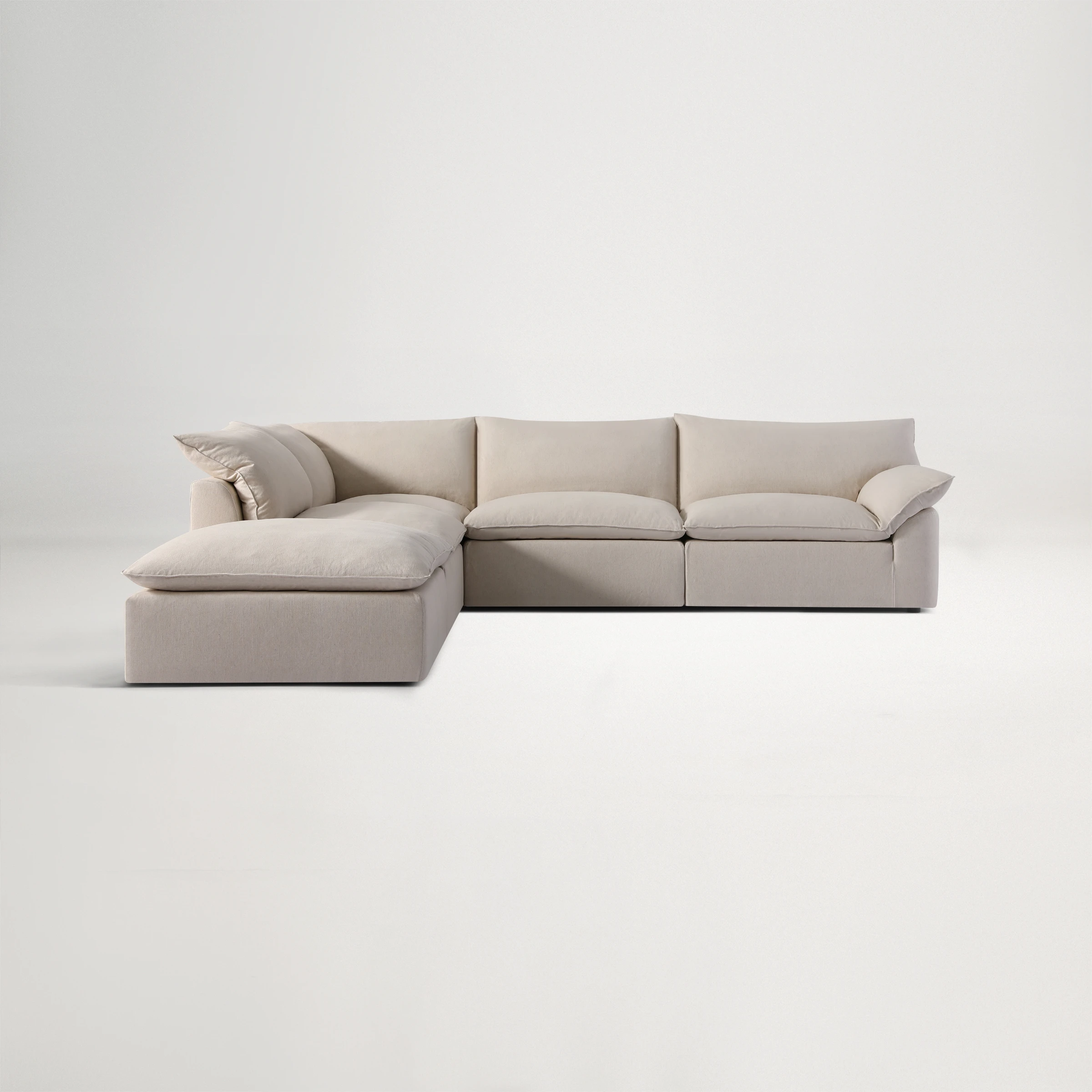 Billow Left Corner Sofa - Florence Natural