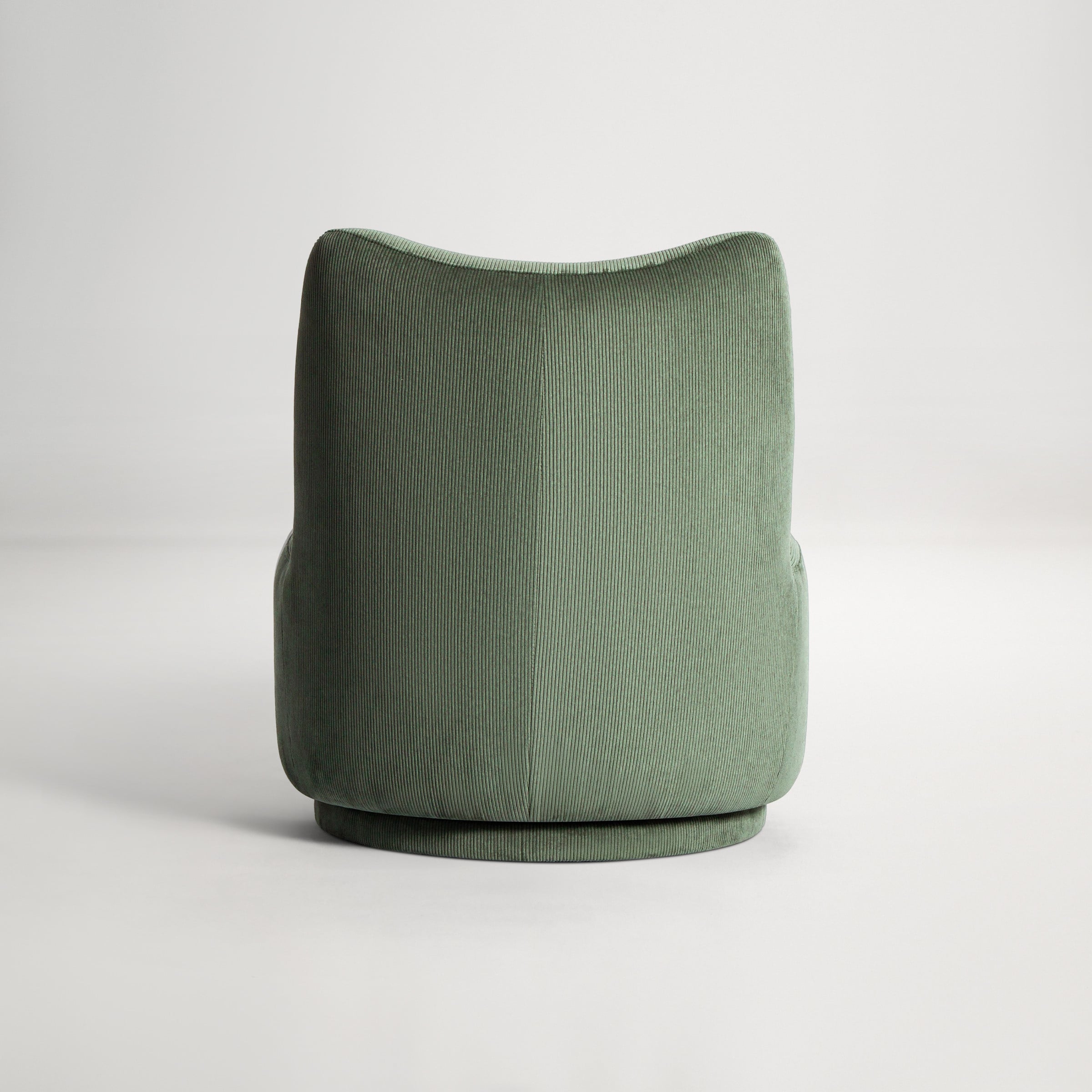 a green and black striped pillow