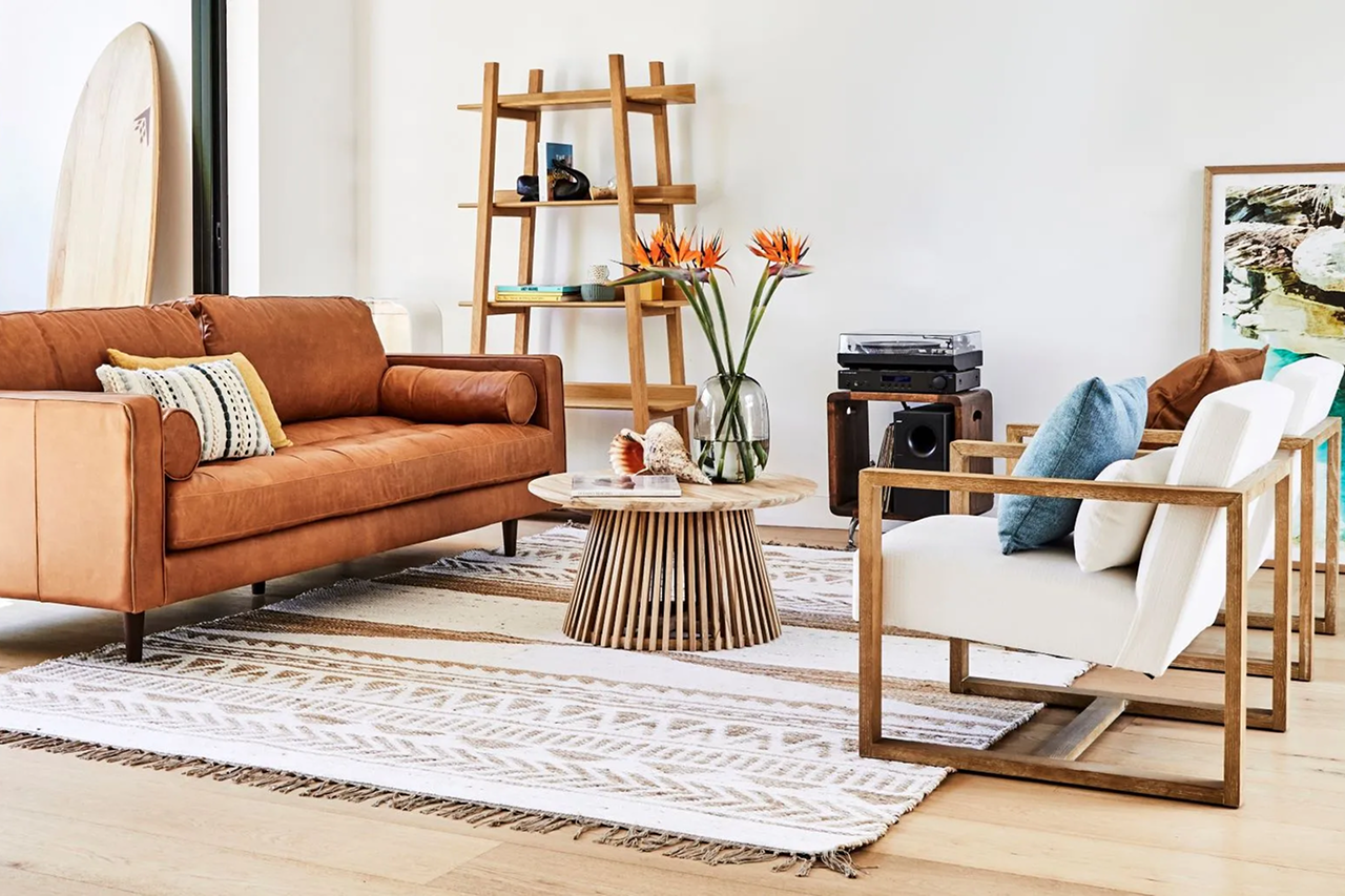 Coastal style, Redefined: 5 Ways to Channel Beach Vibes with a Leather Sofa