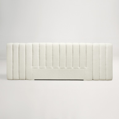 Arlo Queen Tufted Wide Headboard - Ivory