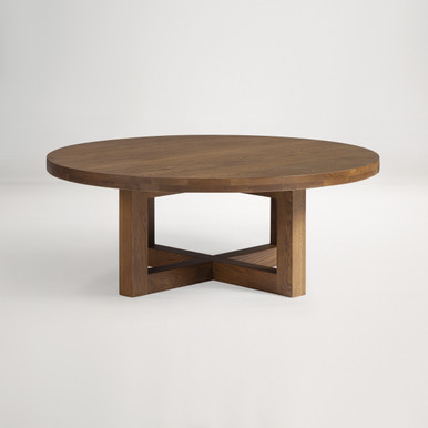 Bronte Round Coffee Table - Brown Oak