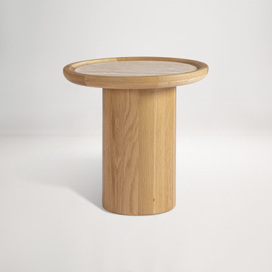 Ezra Side Table - Travertine