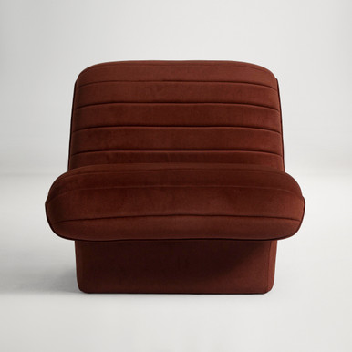 Dwell Armchair - Mohair Rust
