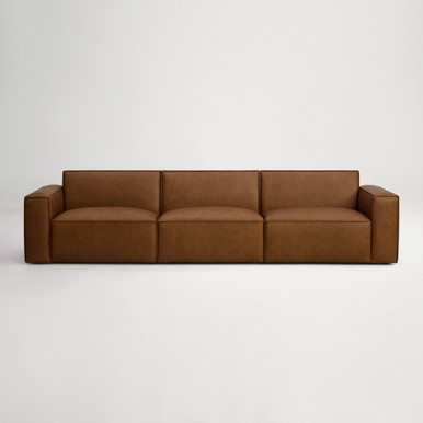 Jude Leather 4 Seat Sofa - Tuscany Tan