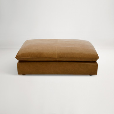 Loft Leather 130cm Ottoman - Grange Tan