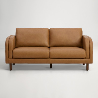 Lila Leather 2 Seat Sofa - Grange Tan