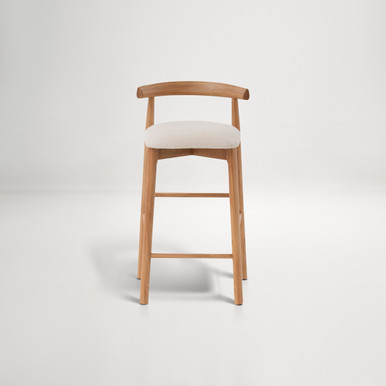 Ollie Bar Stool - Oak/Natural