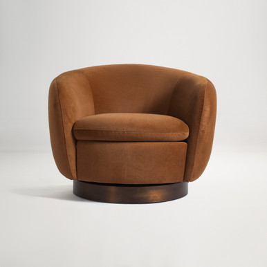 Luma Armchair - Mohair Walnut