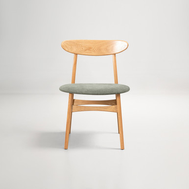 Oskar Dining Chair - Oak/Green