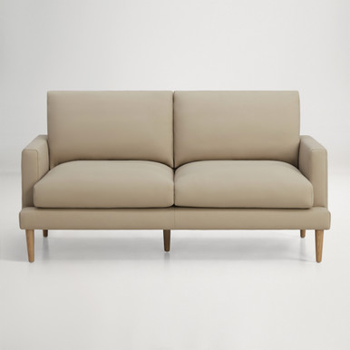 Tilly Leather 2 Seat Sofa - Porto Almond
