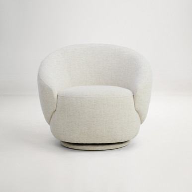 Scoop Swivel Armchair - Capri Natural