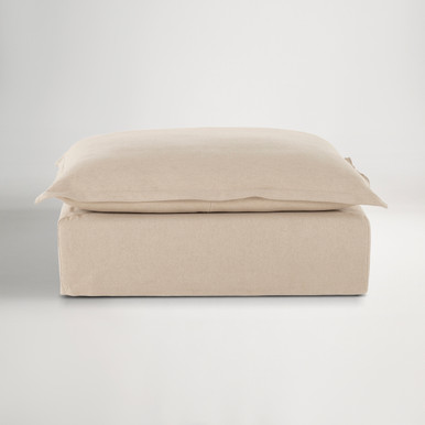 Toorak 105cm Ottoman - Florence Natural