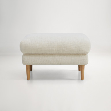 Tilly Ottoman - Panama Ivory/Natural Leg