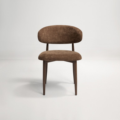 Elio Dining Chair - Walnut/Chocolate
