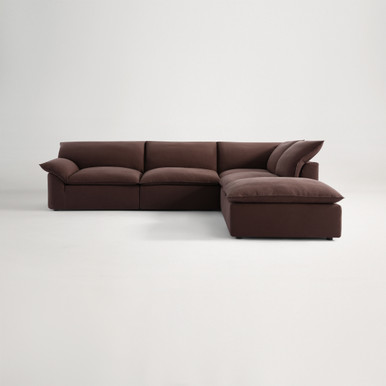 Billow Right Corner Sofa  - Amalfi Chocolate