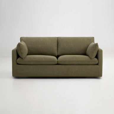 Loft Mini 3 Seat Sofa Bed - Luxe Palm Green