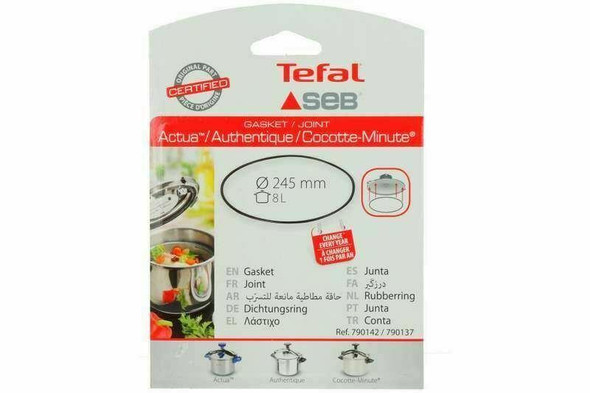 Tefal TEFAL PRESSURE COOKER GASKET 790142 FOR 8L ACTUA AUTHENTIQUE MINUTE HEIDELBERG