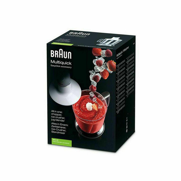 Braun MultiQuick Jug Blender / Ice Crusher Hand Blender Attachment - MQ40BK  - 5-Cup